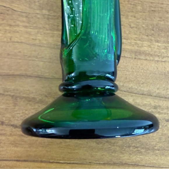 Vintage Celebration Hand Blown Art Glass Vase With Sunflower B3B - Picture 10 of 11